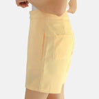 Unifarbene Shorts für Frauen, Beige, Größe 42