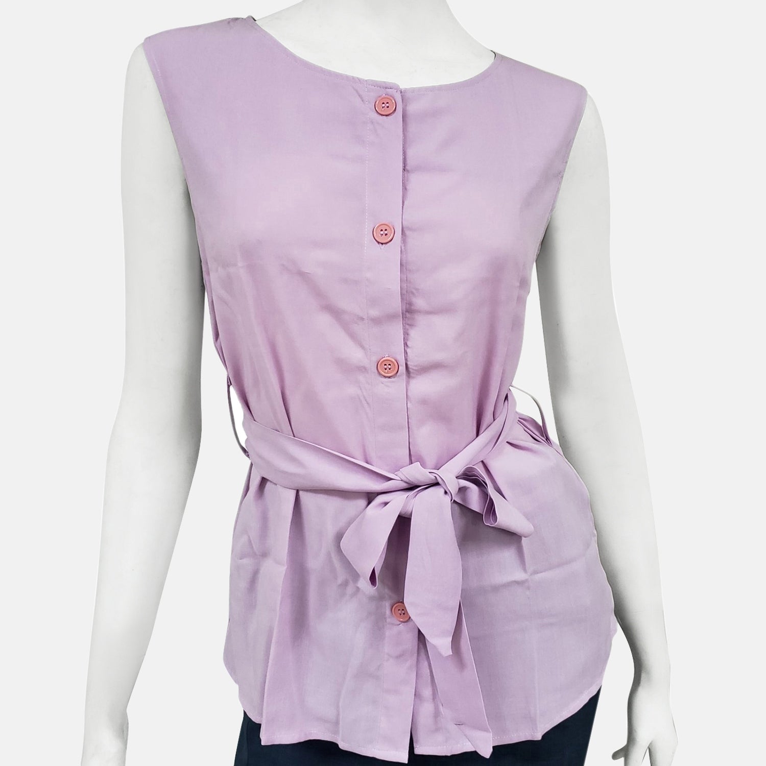 Frauen kurzes Ärmel Top, Pastell Rosa, Größe 40
