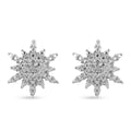 Diamant Ohrstecker 925 Silber platiniert