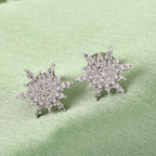 Diamant Ohrstecker 925 Silber platiniert