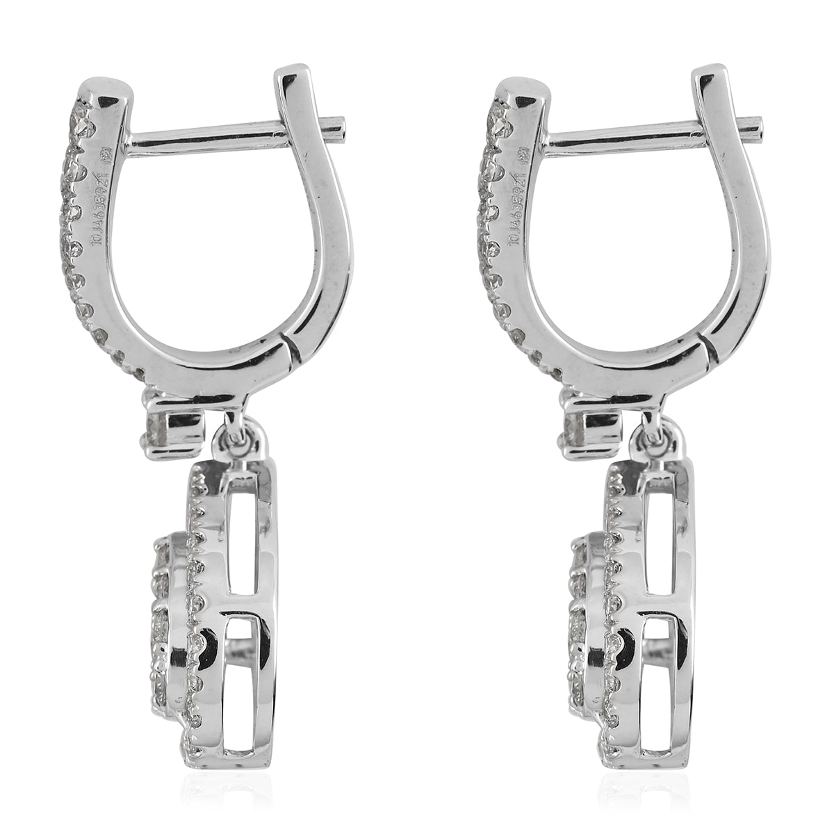 RHAPSODY Diamant-Ohrringe, IGI zertifiziert VS E-F, 950 Platin ca. 1.02 ct