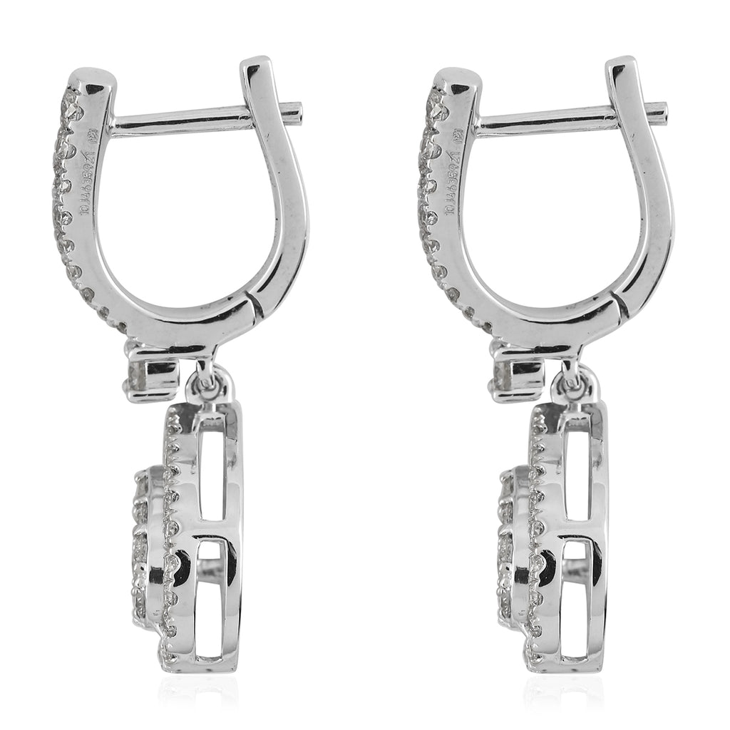 RHAPSODY Diamant-Ohrringe, IGI zertifiziert VS E-F, 950 Platin ca. 1.02 ct