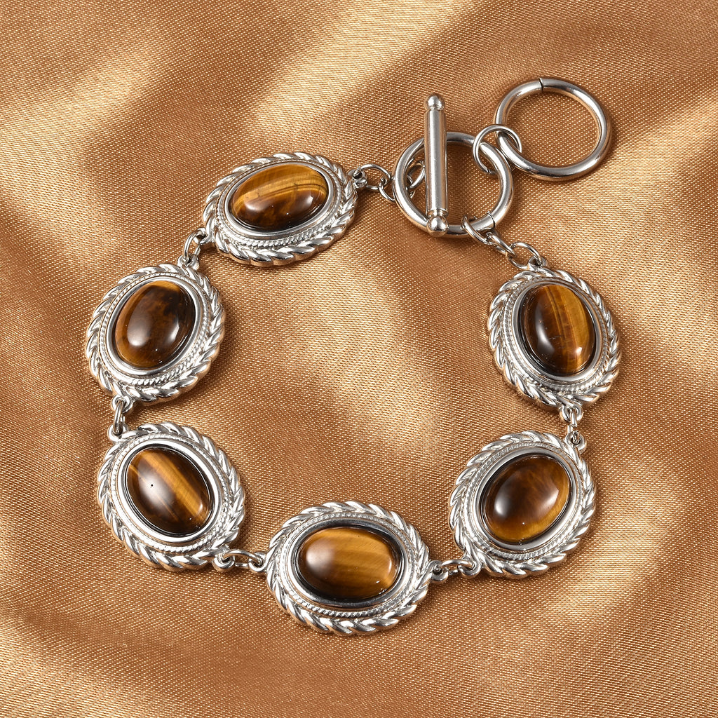 Gelbes Tigerauge-Armband, ca. 20 cm, ca. 19.30 ct