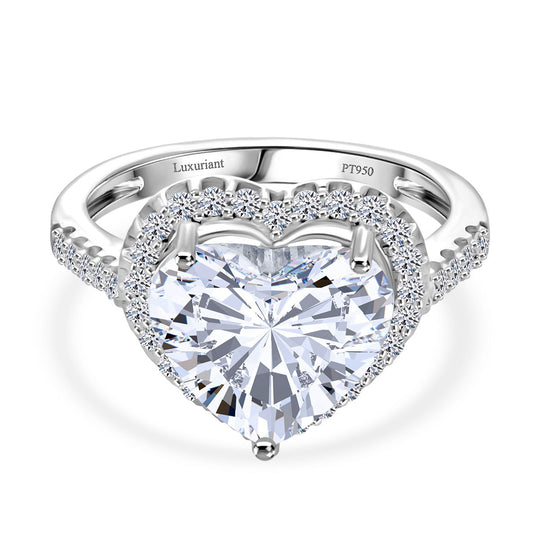 LUXURIANT IGI zertifizierter VS-EF Labor Diamant Ring und Anhänger in 950 Platin