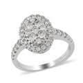 RHAPSODY - Diamant-Ring, IGI zertifiziert VS E-F, 950 Platin (Größe 20.00) ca. 1,01 ct