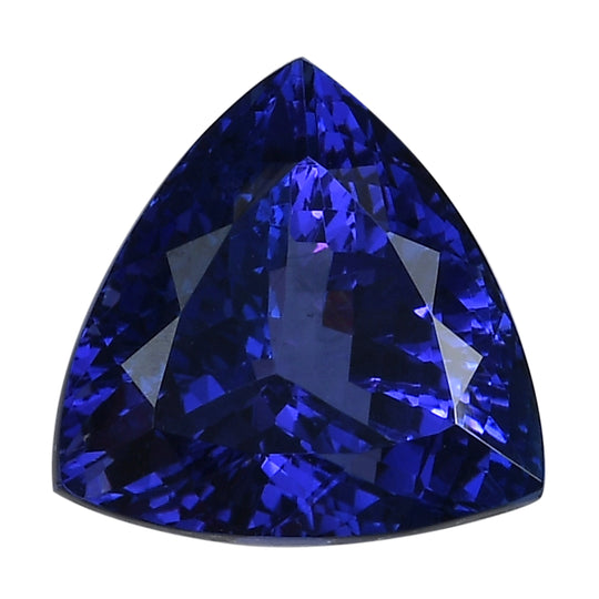 AAAA Tansanit Edelstein, Kissen, Facettierter Schliff, zertifiziert und geprüft ca. 3.24 ct