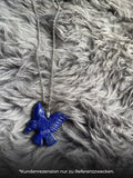 Lapislazuli Anhänger mit Kette Edelstahl ca. 72,50 ct