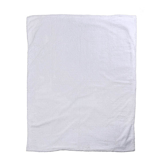 2-Lagige Flanelldecke mit Sherpa-Futter,150x200 cm, Kord-Grau