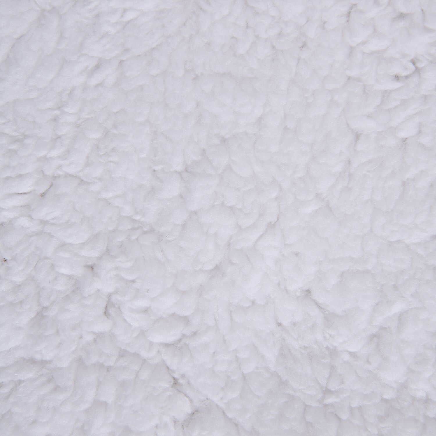 2-Lagige Flanelldecke mit Sherpa-Futter,150x200 cm, Kord-Grau