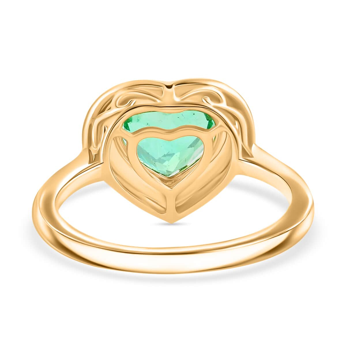 ONE OF A KIND - AAA Kolumbianischer Smaragd, Weißer Diamant Ring 750 Gold (Größe 18.00) ca. 2.21 ct