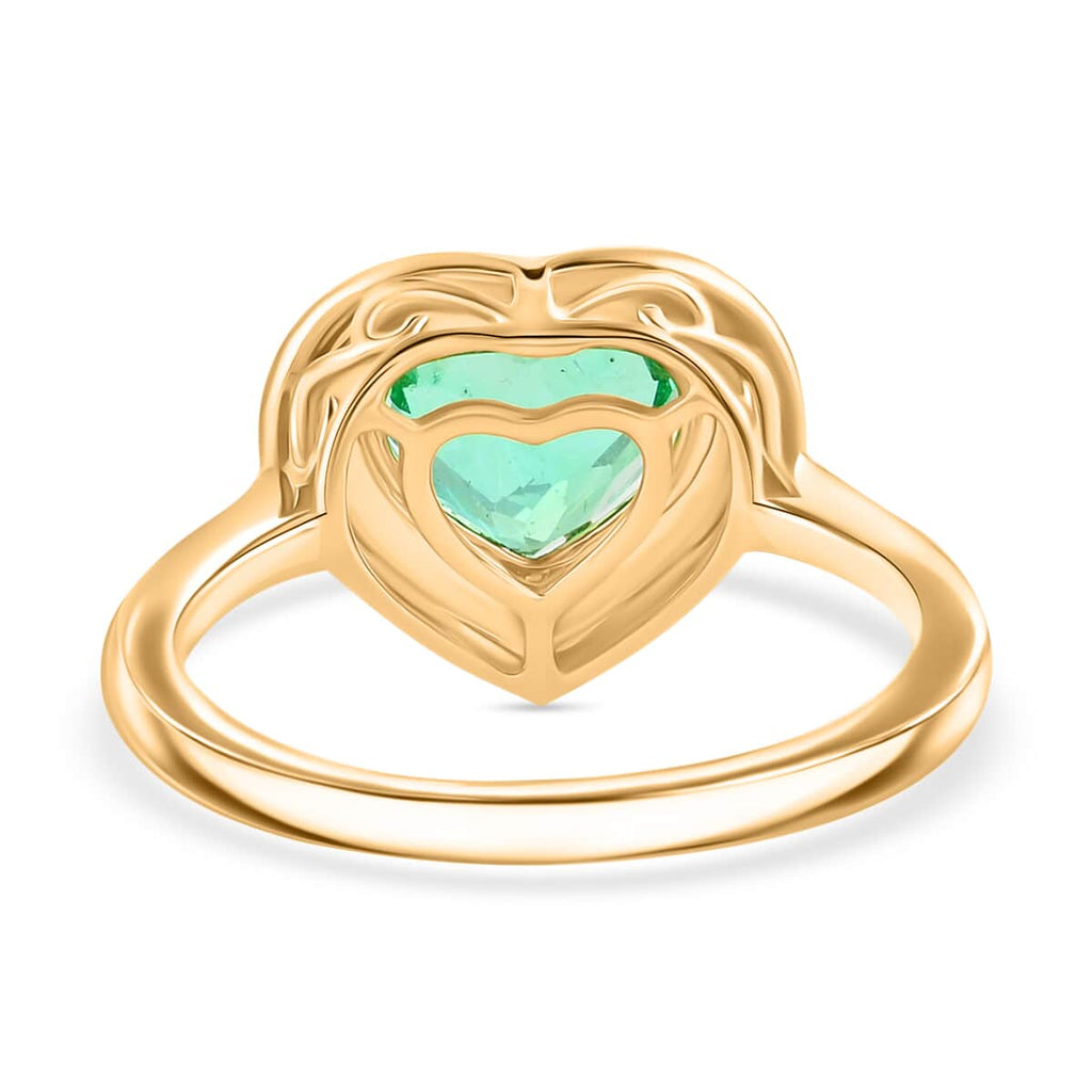 ONE OF A KIND - AAA Kolumbianischer Smaragd, Weißer Diamant Ring 750 Gold (Größe 18.00) ca. 2.21 ct
