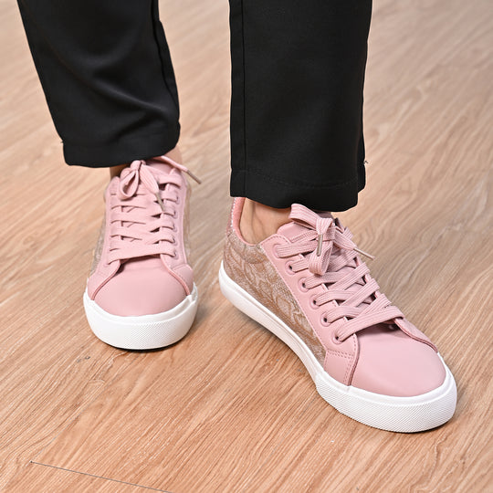 LA MAREY - Sneaker aus Kunstleder, Schlangenhautmuster, Größe 36, Schwarz