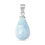 Aquamarin Anhänger 925 Silber rhodiniert ca. 9.65 ct