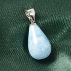 Aquamarin Anhänger 925 Silber rhodiniert ca. 9.65 ct
