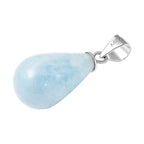 Aquamarin Anhänger 925 Silber rhodiniert ca. 9.65 ct