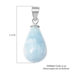 Aquamarin Anhänger 925 Silber rhodiniert ca. 9.65 ct