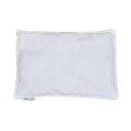 Serenity Night - 2er Set Hypoallergen Satin-Kissenbezug mit Kunstdauen und silber Paspelierung