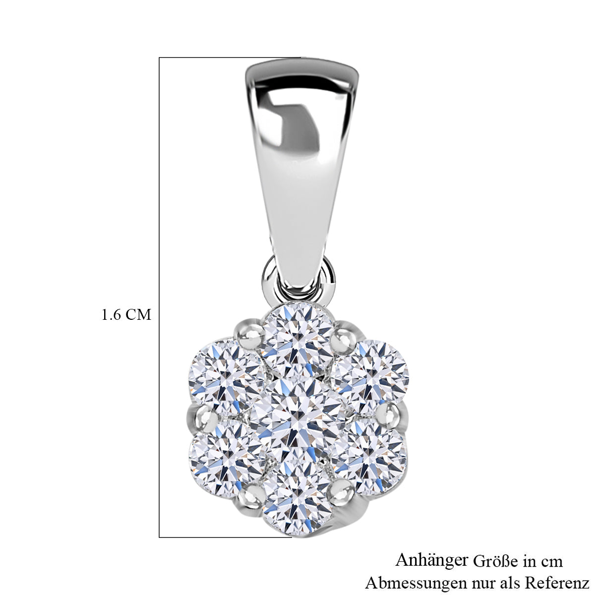 LUXURIANT DIAMOND Schmuckset: SI Labor Diamant Ohrringe & Anhänger - 0,51 ct.