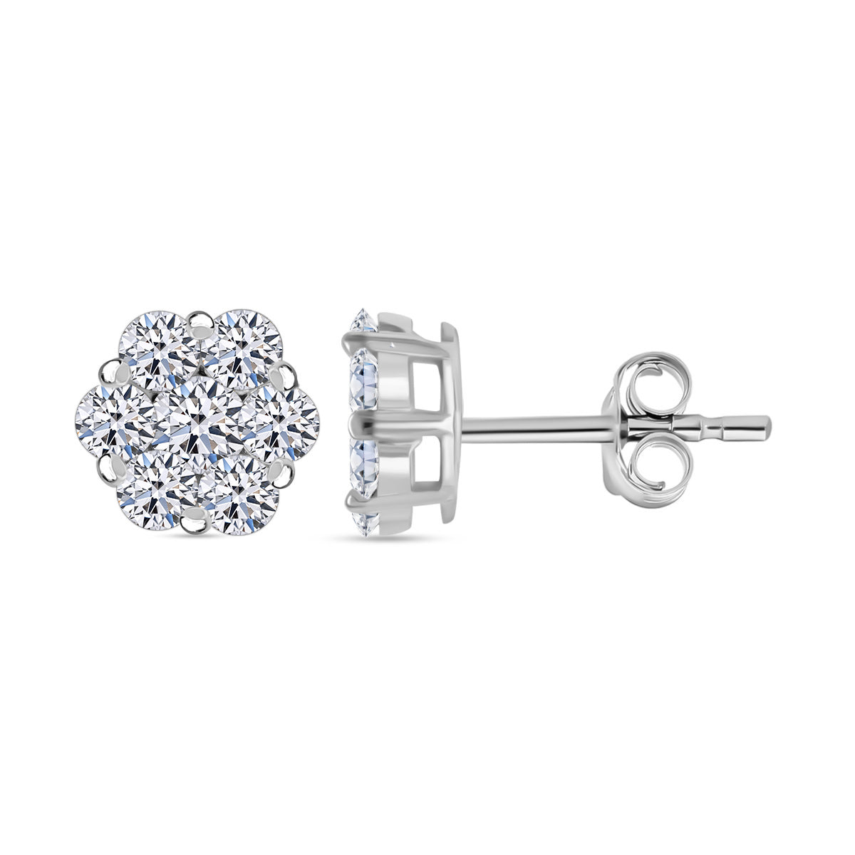 LUXURIANT DIAMOND Schmuckset: SI Labor Diamant Ohrringe & Anhänger - 0,51 ct.