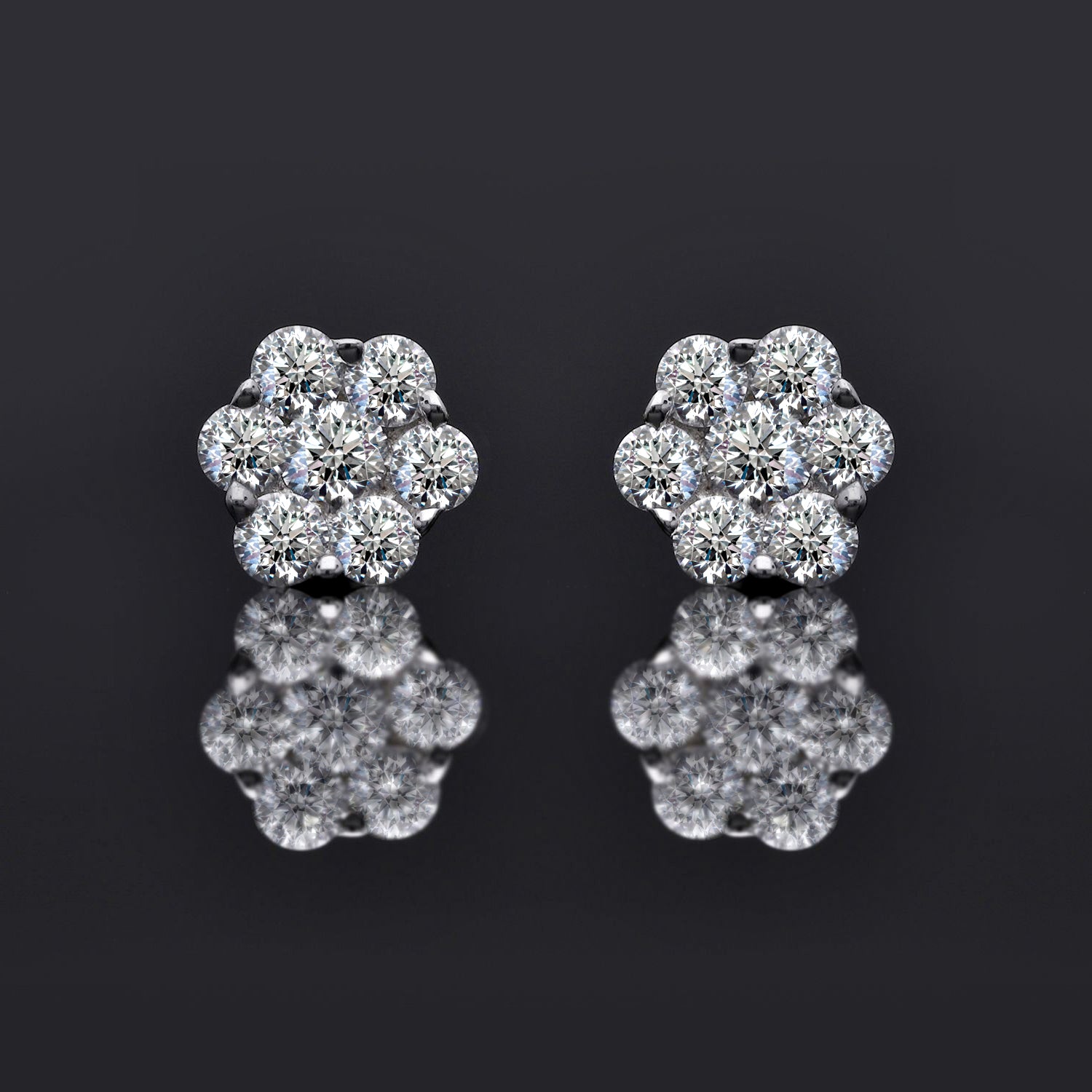 LUXURIANT DIAMOND Schmuckset: SI Labor Diamant Ohrringe & Anhänger - 0,51 ct.