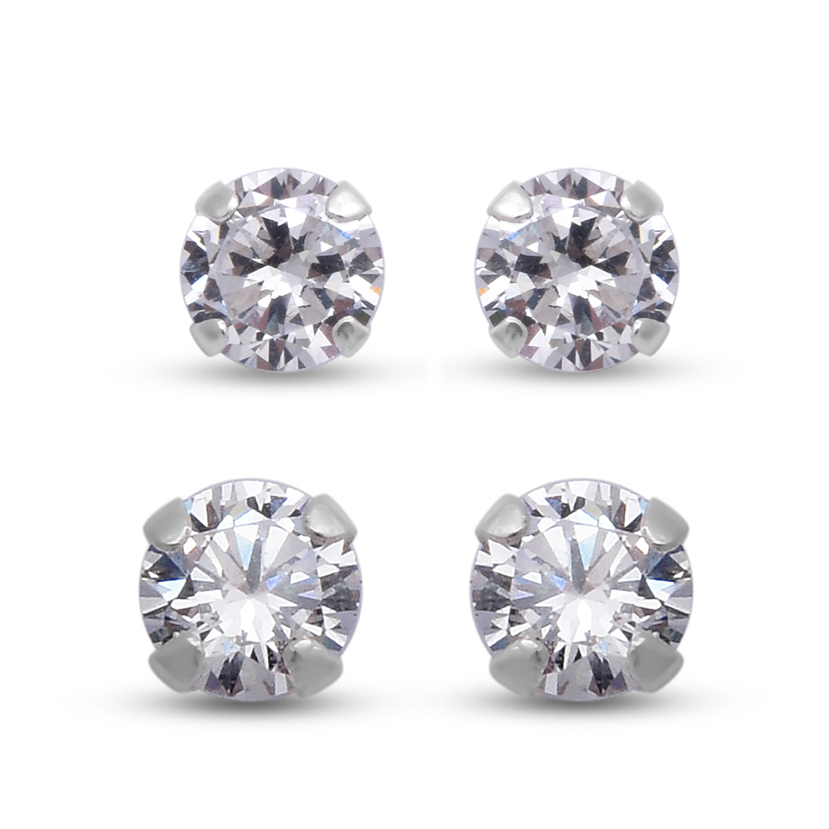 Weißer Zirkonia Schmuckset   ca. 2,28 ct