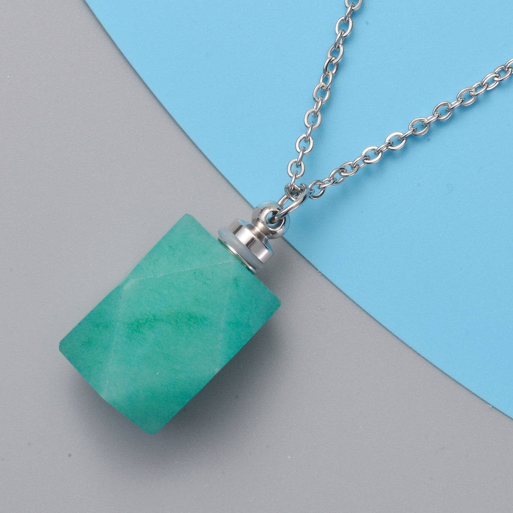 Amazonit Anhänger mit Kette ca. 79,60 ct
