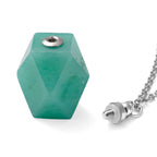 Amazonit Anhänger mit Kette ca. 79,60 ct