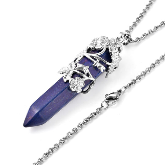 Lapislazuli Schmuckset Messing und Edelstahl ca. 55.00 ct