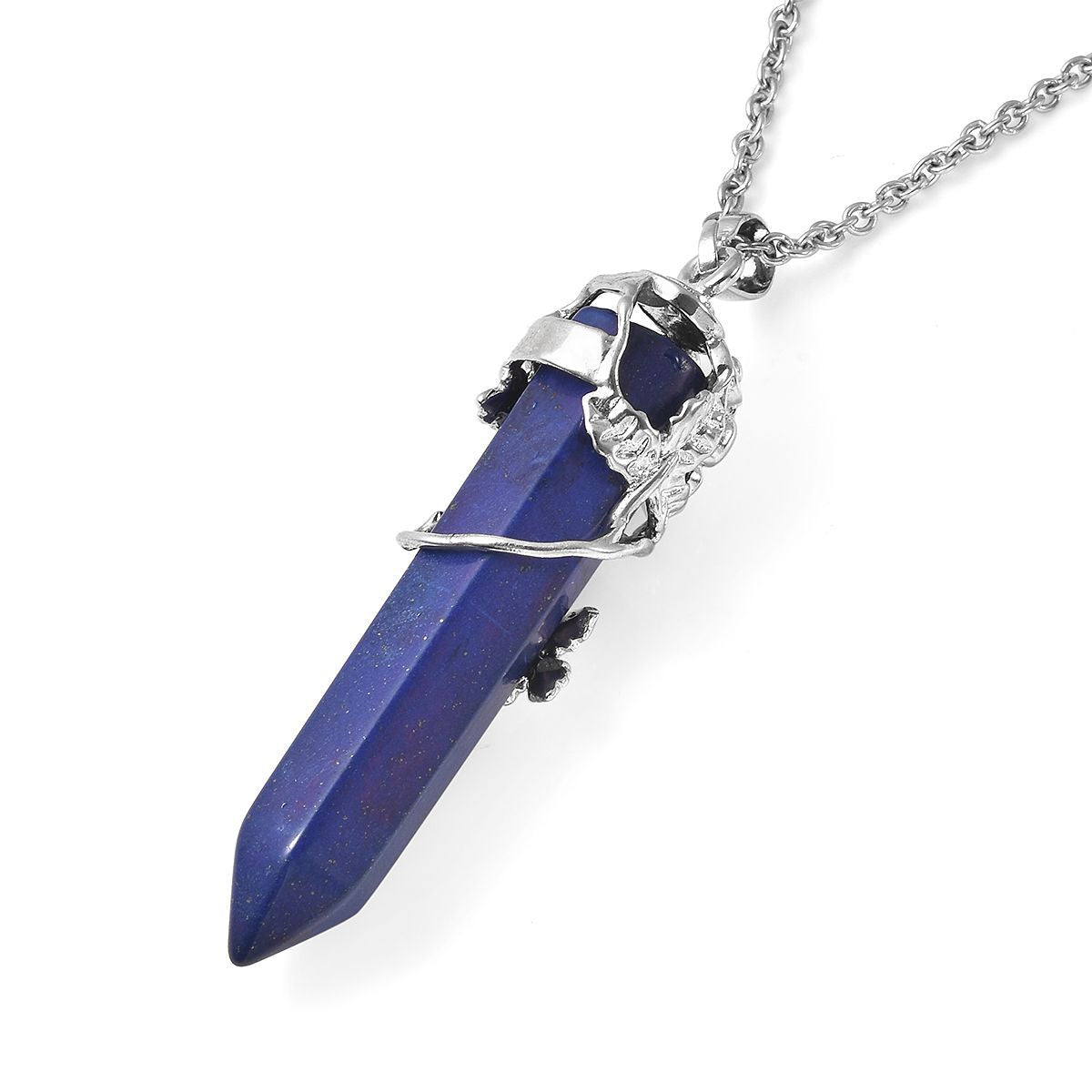 Lapislazuli Schmuckset Messing und Edelstahl ca. 55.00 ct
