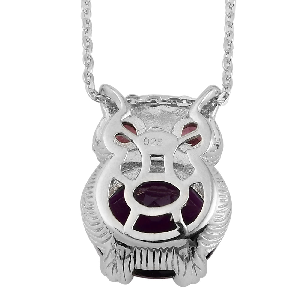 Lusaka Amethyst und Rhodolith Granat-Anhänger, ca. 4,72 ct