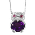 Lusaka Amethyst und Rhodolith Granat-Anhänger, ca. 4,72 ct