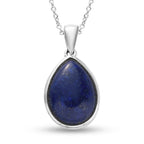 Lapislazuli Anhänger mit Kette ca. 11,33 ct