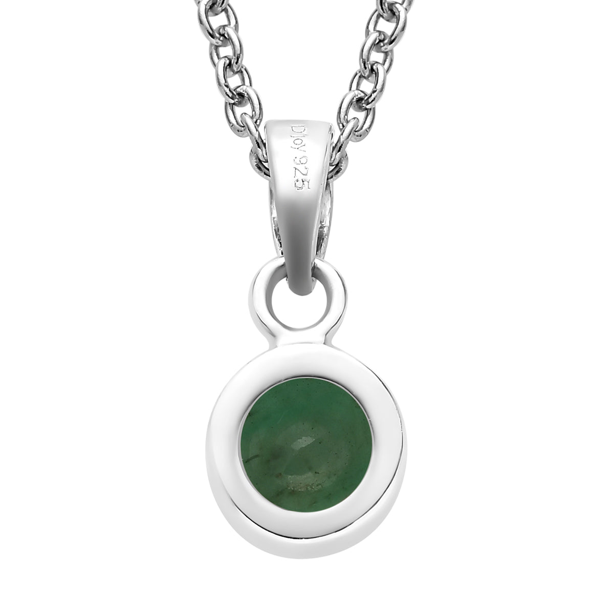 Socoto Smaragd-Anhänger mit Kette und Ohrringe, 925 Silber Edelstahl, ca. 1.69 ct