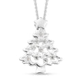 Natürlicher Weißer Zirkon Anhänger mit Boxkette ca. 50 cm 925 Silber platiniert ca. 0,08 ct