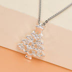Natürlicher Weißer Zirkon Anhänger mit Boxkette ca. 50 cm 925 Silber platiniert ca. 0,08 ct