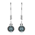 Aquamarin-Anhänger und Ohrringe aus 925 Silber, mit Kette aus Edelstahl ca. 2,45 ct