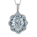 Espirito Santo Aquamarin-Anhänger mit Kette, ca. 3,94 ct