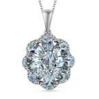 Espirito Santo Aquamarin-Anhänger mit Kette, ca. 3,94 ct