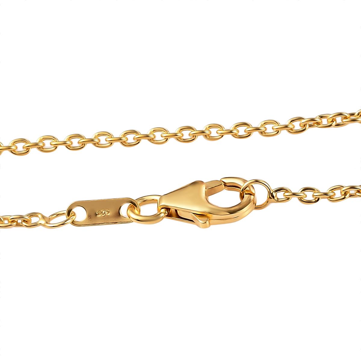 GP Spezial-Kollektion - Mehrfarbiger Edelstein-Anhänger mit Kette, ca. 50 cm, 925 Silber vergoldet ca. 1.40 ct
