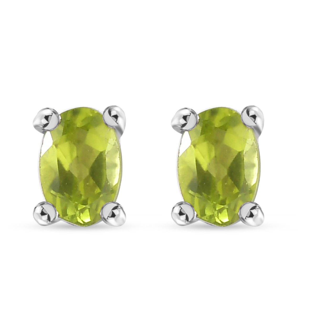 Natürlicher Peridot Kreuz-Anhänger und Ohrringe, Edelstahl ca. 3,94 ct