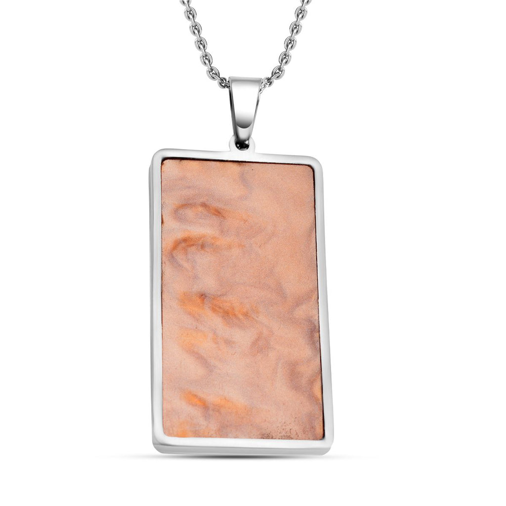 Gelber Edelstahl Anhänger mit Kette, reiner Edelstahl ca. 5,00 ct