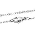 Roter Edelstahl-Anhänger mit Kette, reiner Edelstahl ca. 5.00 ct