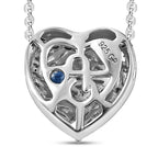 GP Amore-Kollektion - Weißer Diamant-Anhänger mit Kette, 925 Silber platiniert ca. 0.33 ct