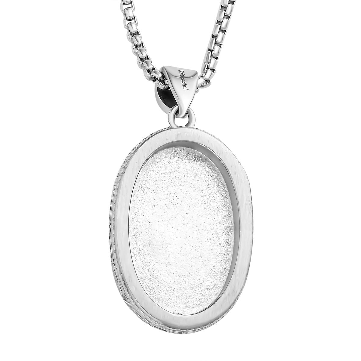 2er Set, Schwarzer Turmalin Anhänger mit Kette im Schmuckset, Edelstahl ca. 62,00 ct