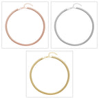 EVER TRUE 6er - Schlangen Halskette und Armband, 316L Edelstahl 750 vergoldet und 750 rosévergoldet