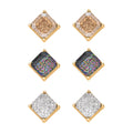 Mehrfarbiger Kristall, weißer Kristall, Schmuckset 13.50 ct
