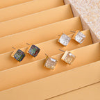 Mehrfarbiger Kristall, weißer Kristall, Schmuckset 13.50 ct