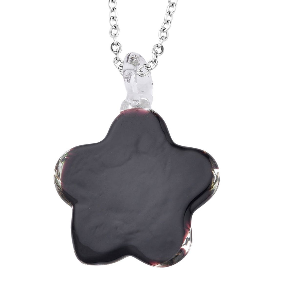 Murano-Stil Glas Anhänger mit Kette, Grün
