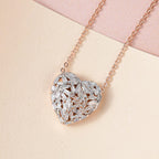 GP Amore Kollektion - Diamant und Blauer Saphir-Anhänger mit Kette, ca. 50 cm, 925 Silber Roségold Vermeil ca. 0.33 ct
