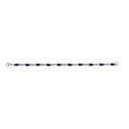 3er Set, afrikanische Amethyst Ohrringe, Armband, Anhänger mit Kette, Edelstahl, ca. 7.28 ct